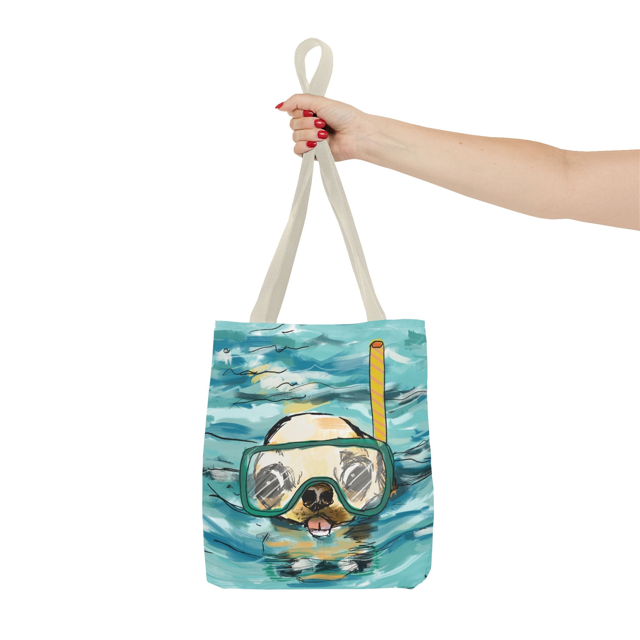 Chihuahua Snorkeling Beach Tote Bag for Dog Lovers