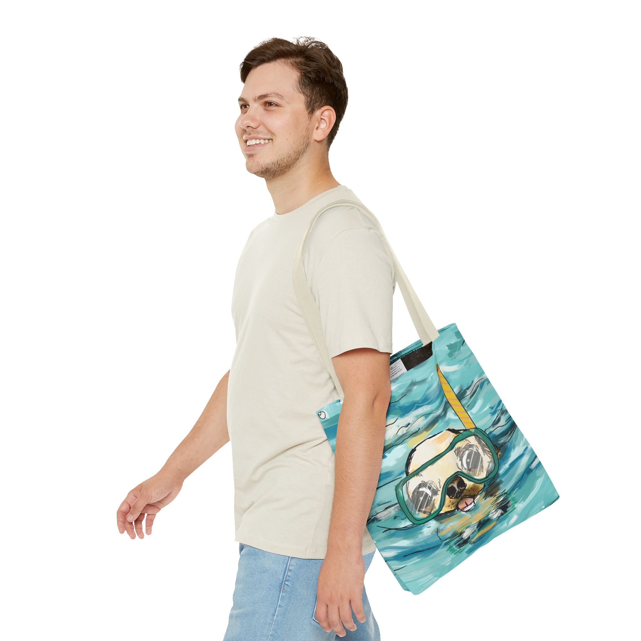 Chihuahua Snorkeling Beach Tote Bag for Dog Lovers