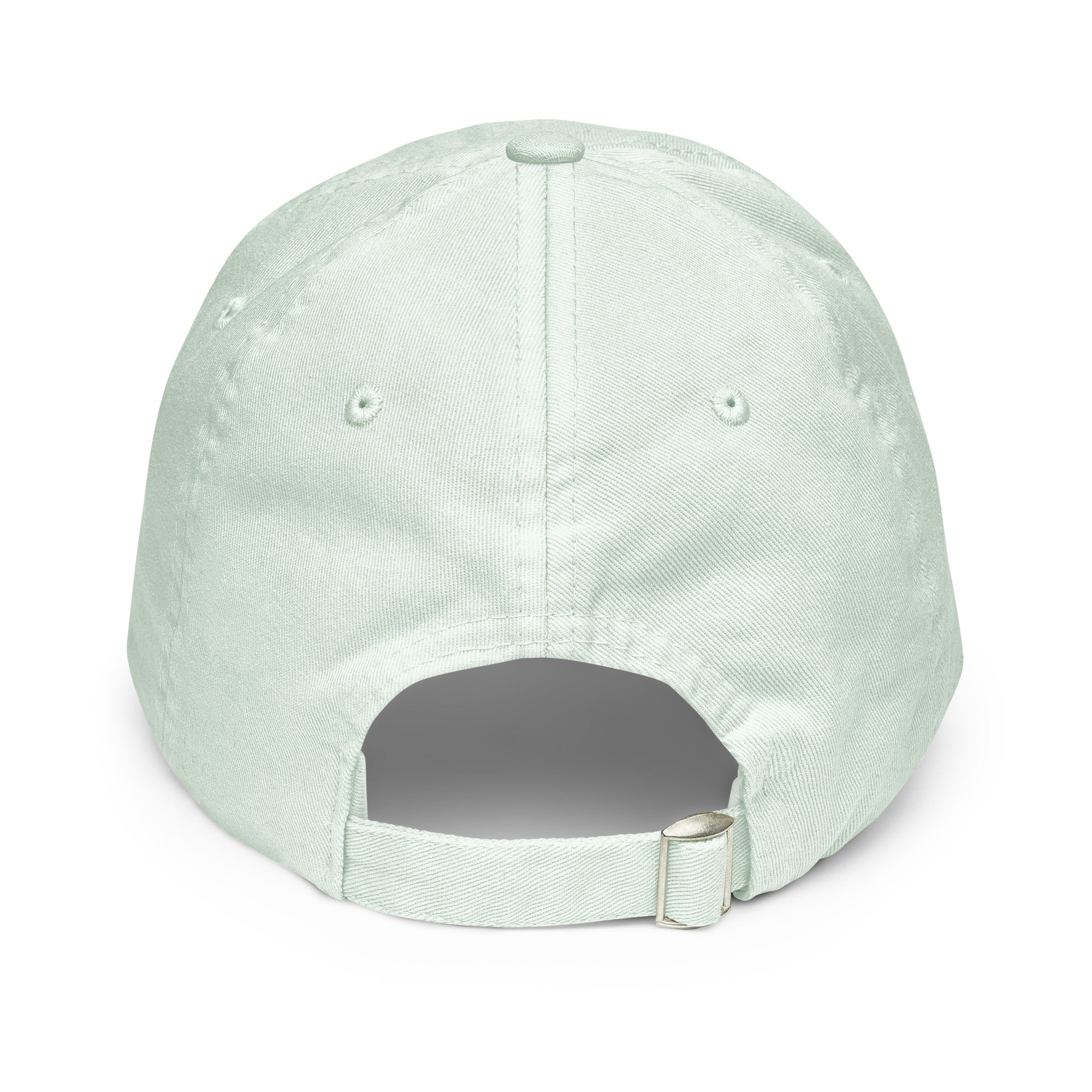 Chihuahua Mama Pastel Light Green Dad Hat - back view adjustable strap - great gift for chihuahua lovers at sleepy chi