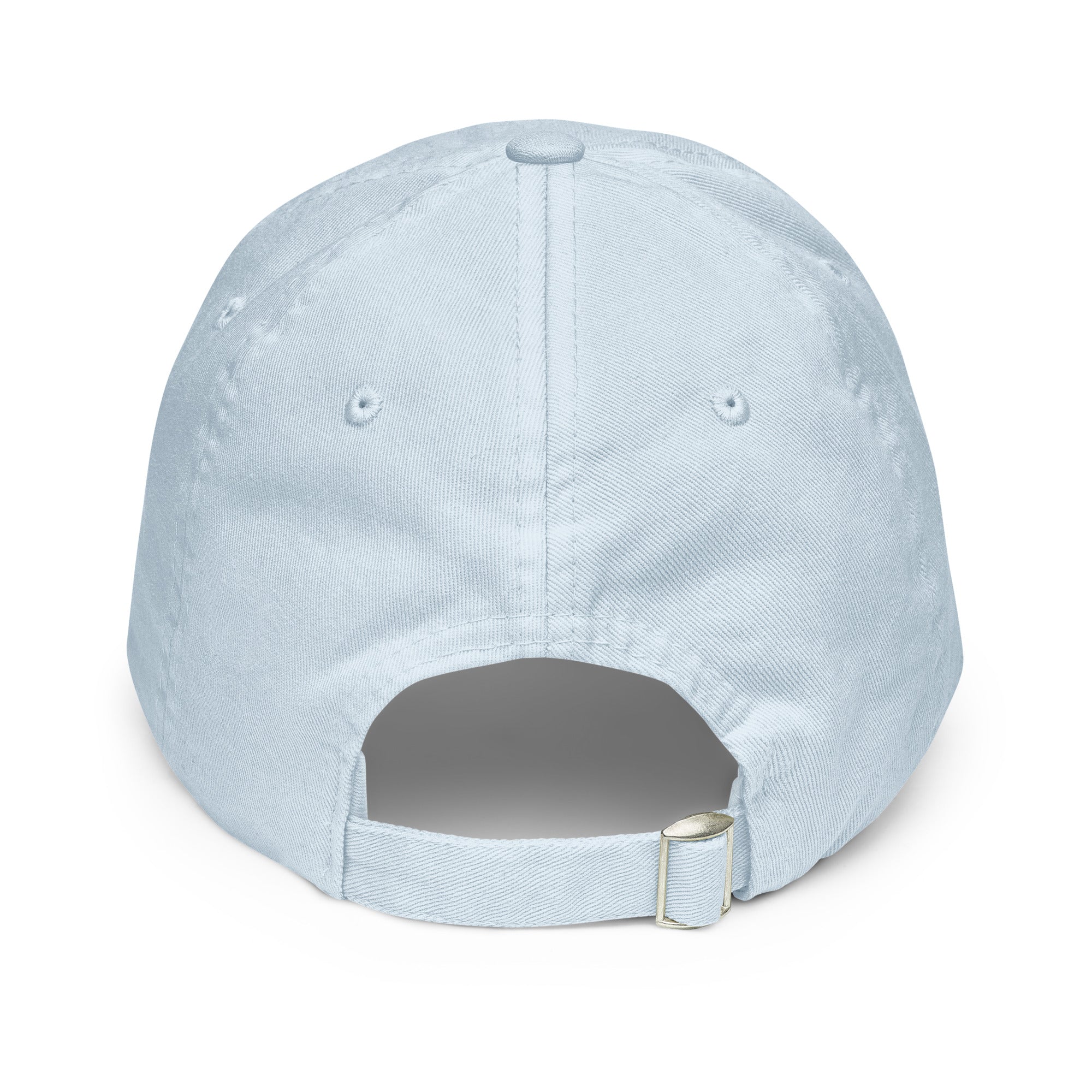 Chihuahua Mama Pastel Blue Dad Hat - back view - great gift for chihuahua lovers at sleepy chi