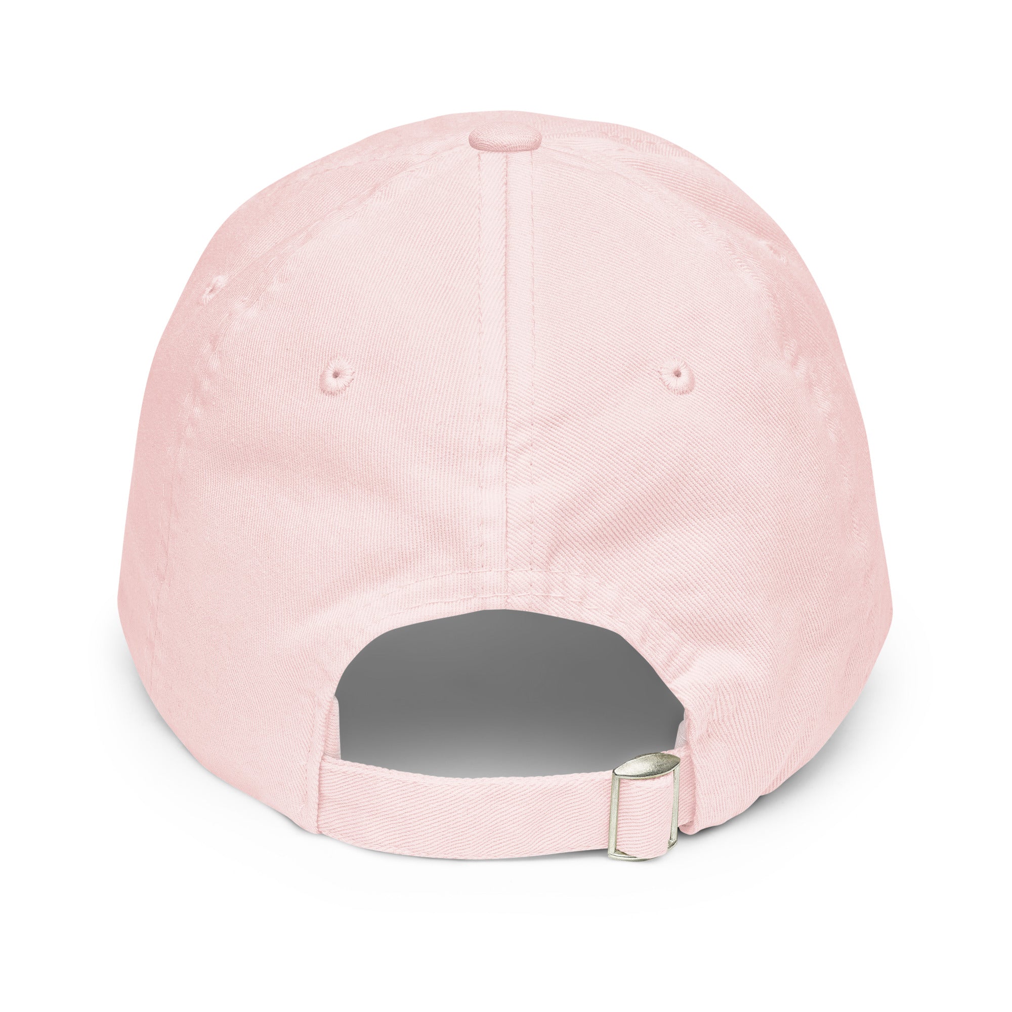 Chihuahua Mama Pastel Pink Dad Hat - back view adjustable strap - great gift for chihuahua lovers at sleepy chi