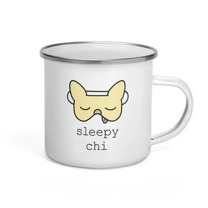 chihuahua mug - camper dog mug - sleepychi