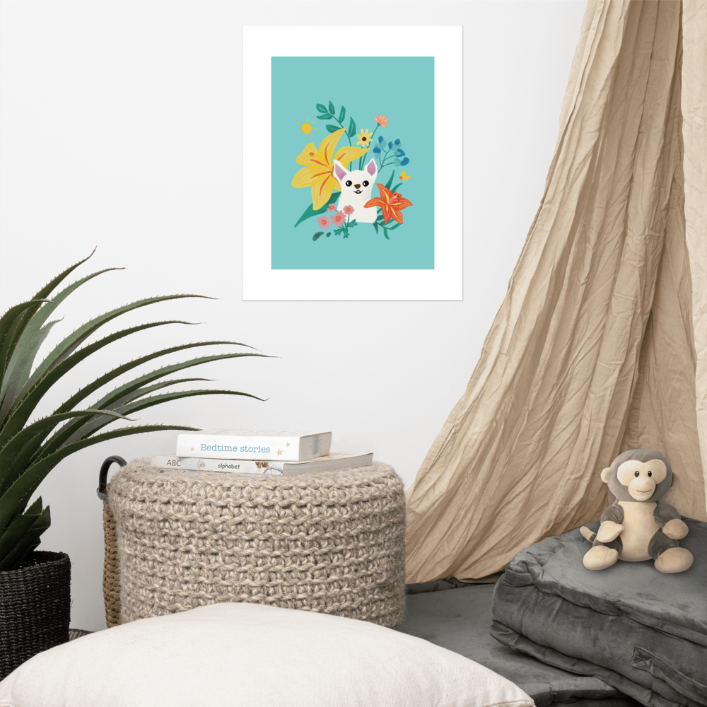 Springtime Chihuahua Art Print