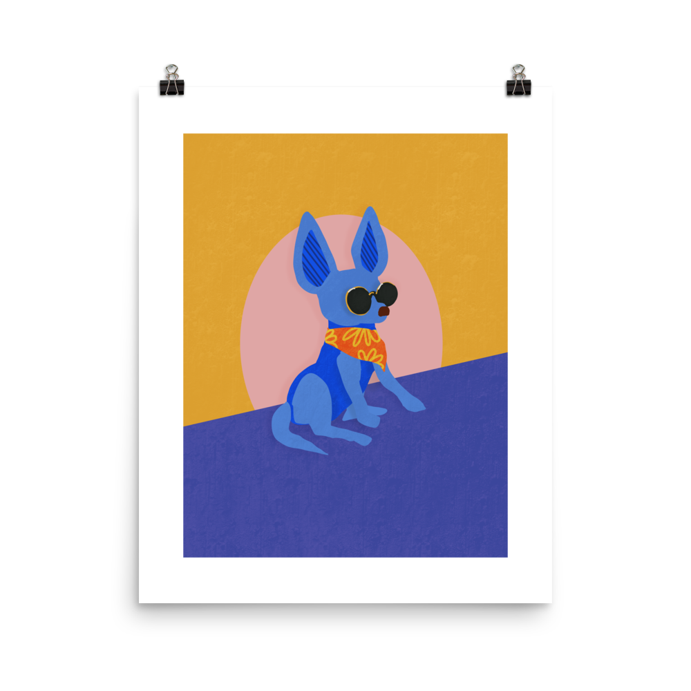 I love my 80s Chihuahua Art Print