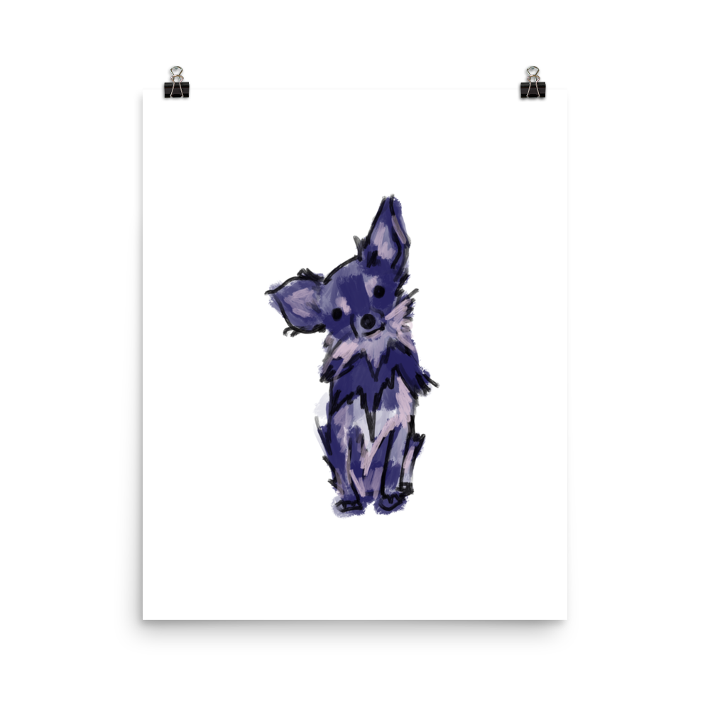 Purple Painted Chihuahua Art Print - House of Chihuahua