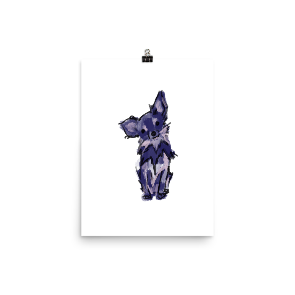 Purple Painted Chihuahua Art Print - House of Chihuahua