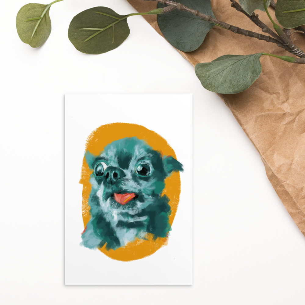 Tongue Study Chi Mini Art Print