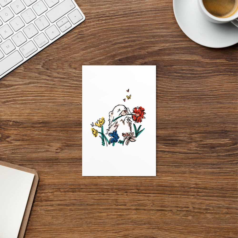 Wildflower Chihuahua Mini Art Print