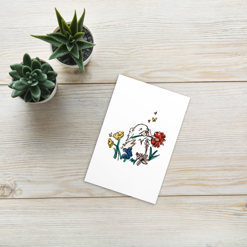 Wildflower Chihuahua Mini Art Print