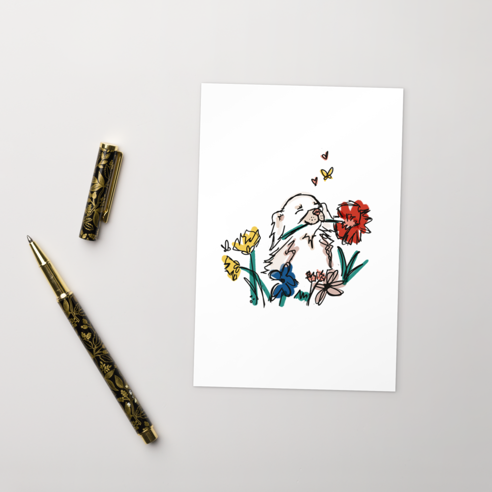 Wildflower Chihuahua Mini Art Print